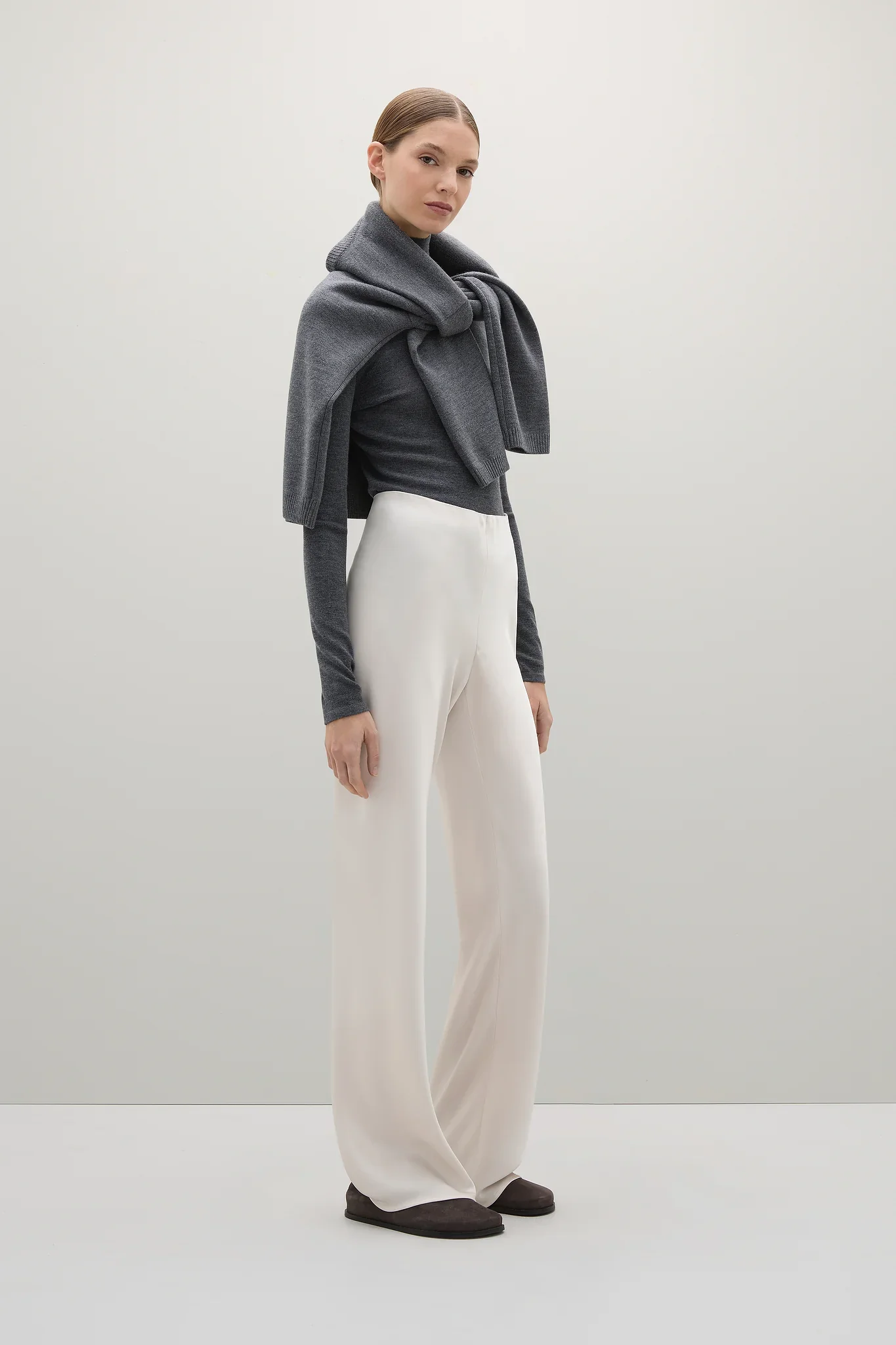 A.Emery The Myrna Bias Pant | Oyster - Image 3