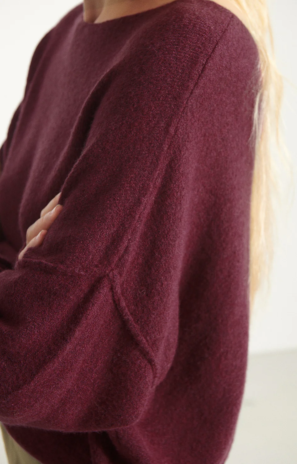 American Vintage Women's Sweater Damsville | Grape Melange - Image 5