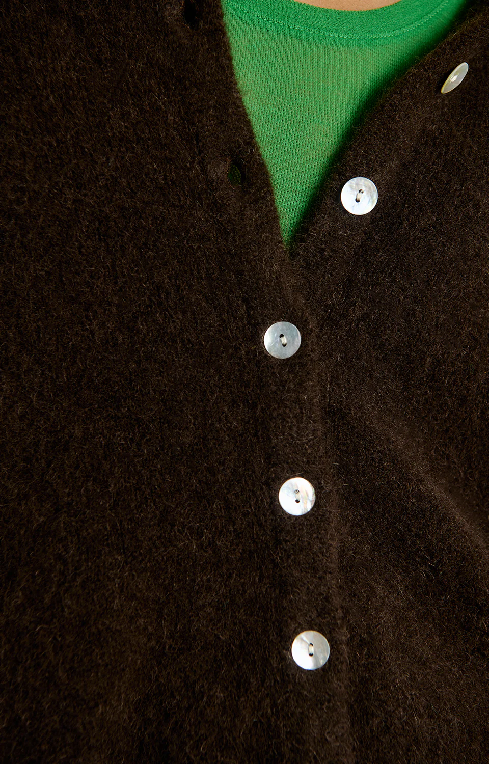 American Vintage Women's Vitow Cardigan | Coffee Melange - Image 4