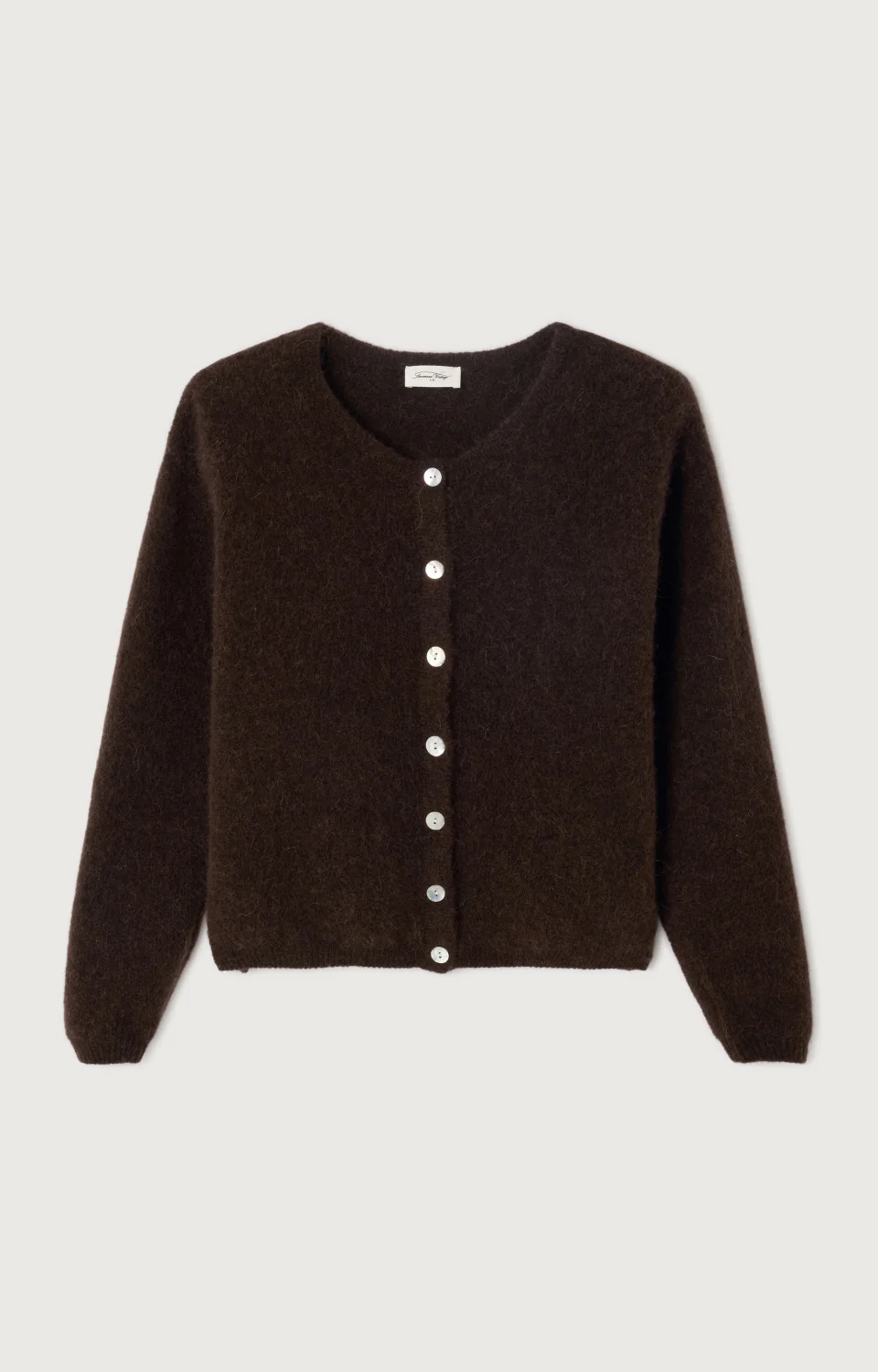 American Vintage Women's Vitow Cardigan | Coffee Melange - Image 5