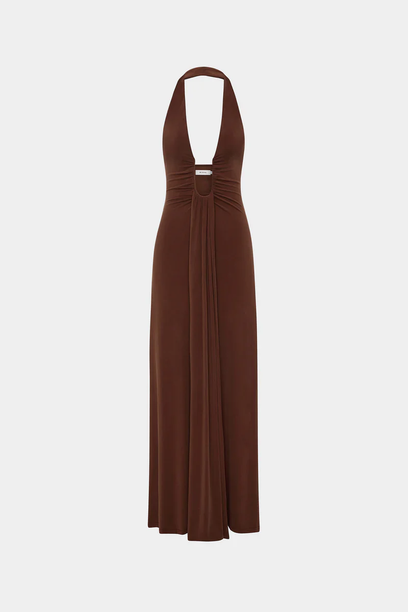 Misha Jennifer Cupro Maxi Dress | Cedar - Image 3