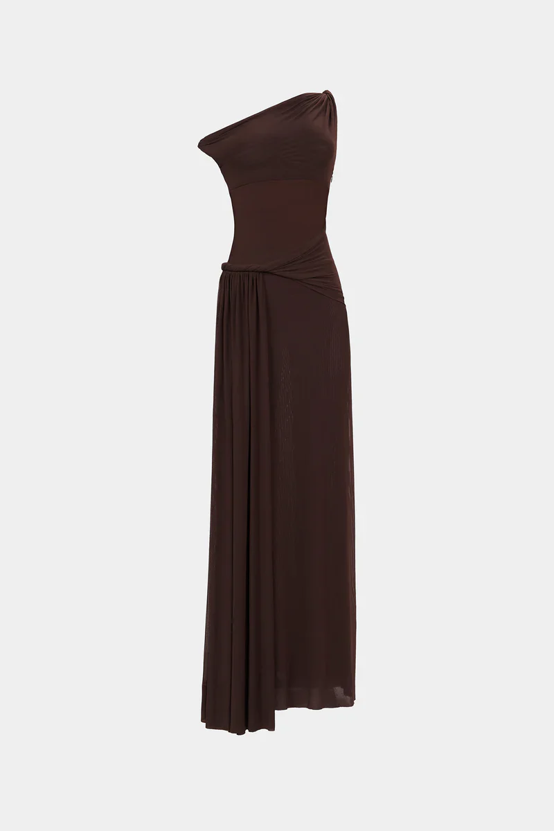 Misha Sisal Maxi Dress | Espresso - Image 3