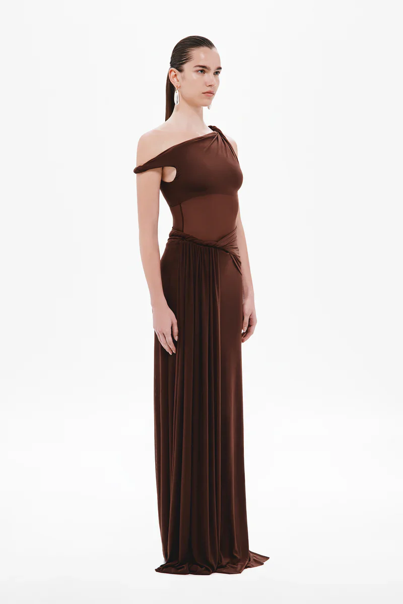 Misha Sisal Maxi Dress | Espresso - Image 4