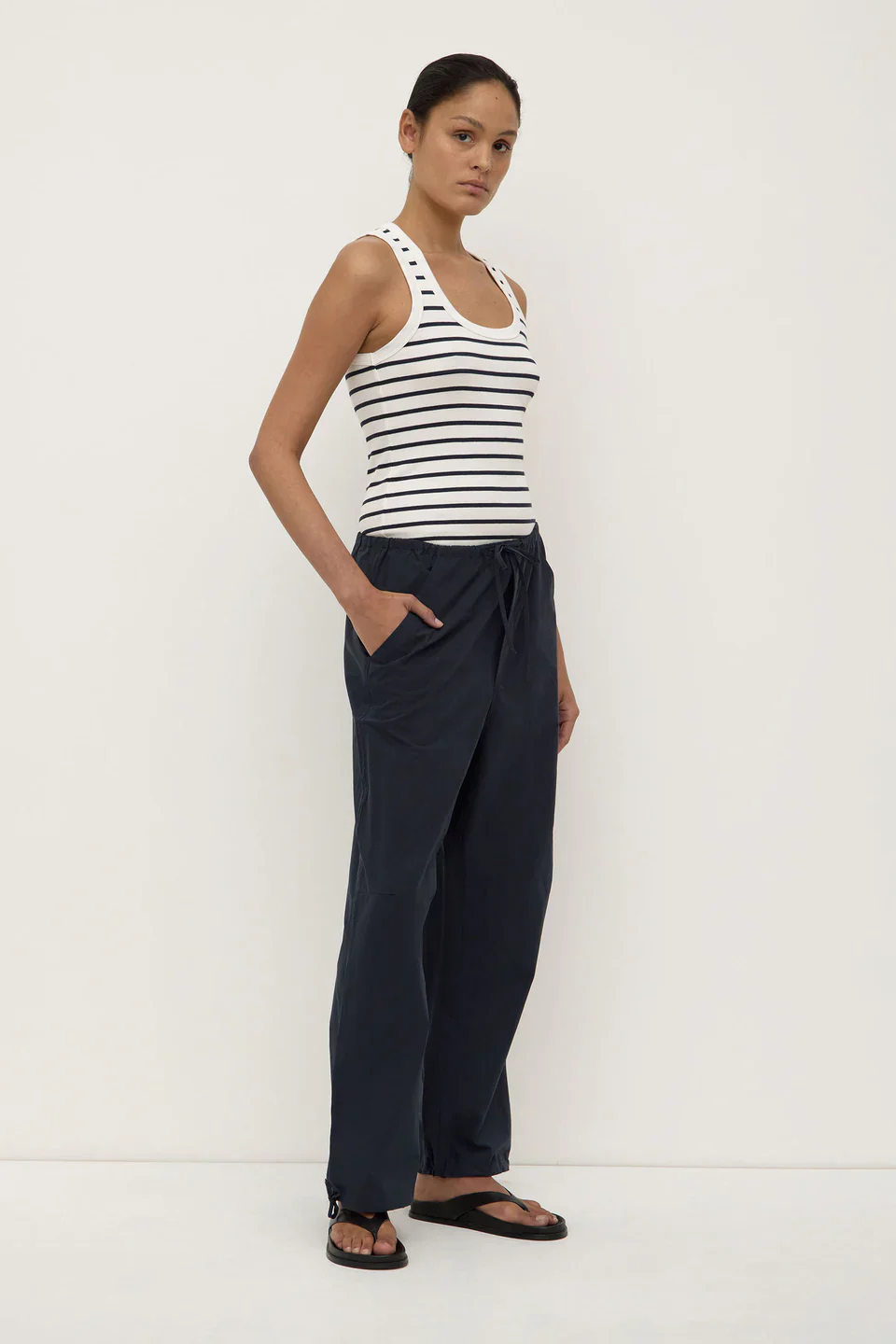 Assembly Label Rooney Poplin Pant | True Navy - Image 3