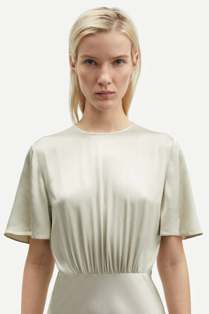 Samsoe Samsoe Salucinda Dress | Abbey Stone - Image 4