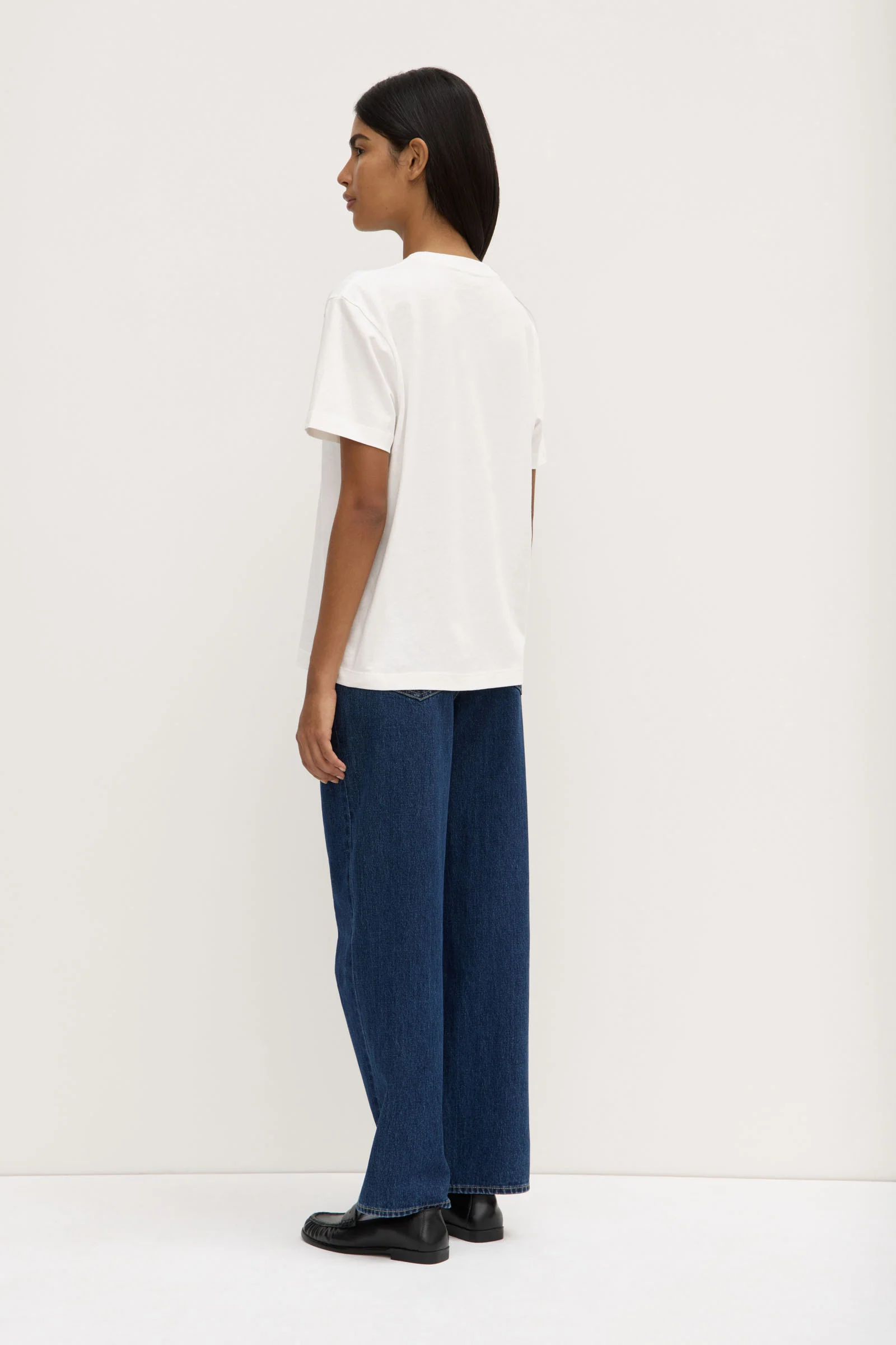 Assembly Label Womens Atelier Logo Tee | Antique White - Image 3