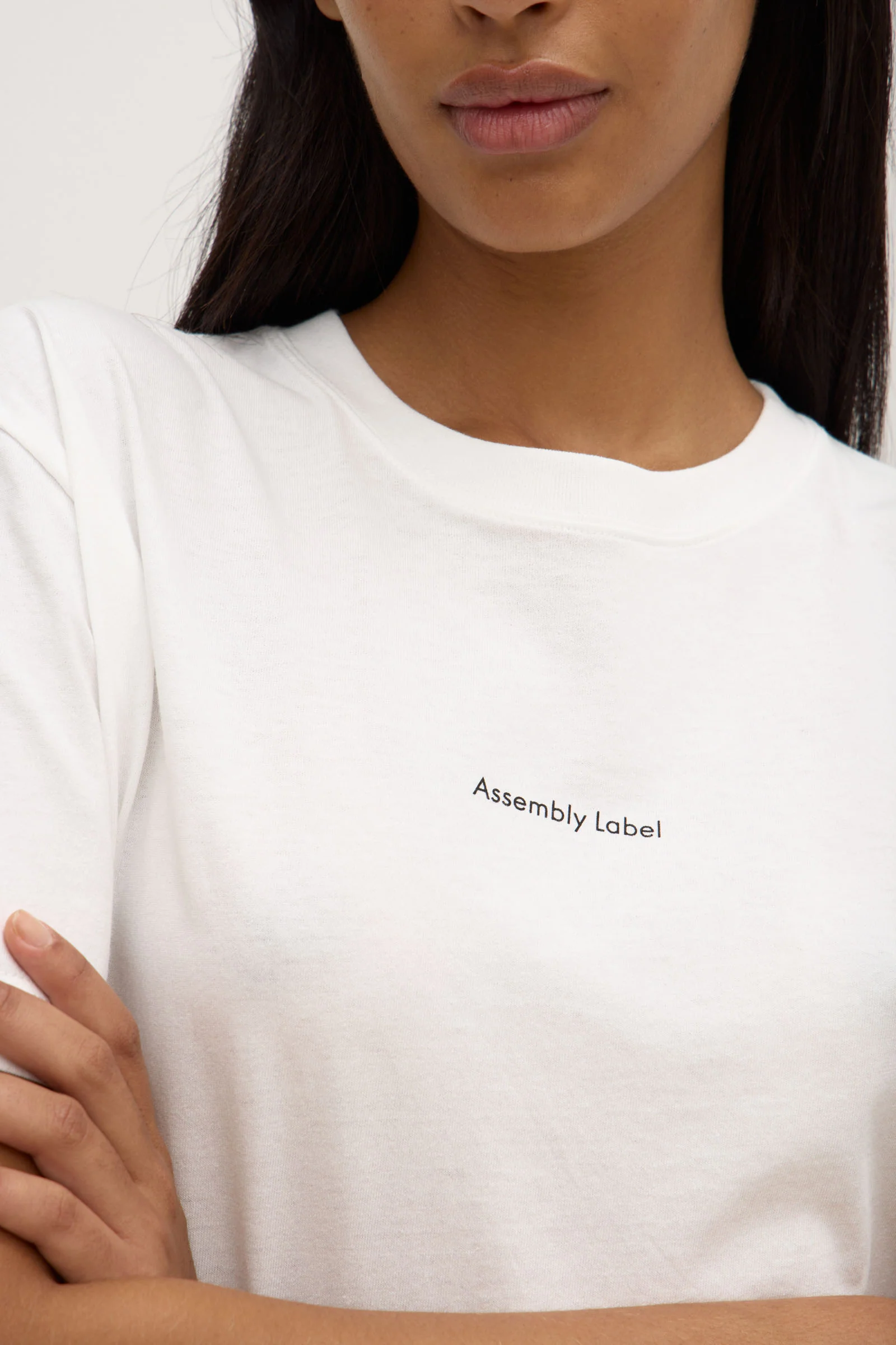Assembly Label Womens Atelier Logo Tee | Antique White - Image 4
